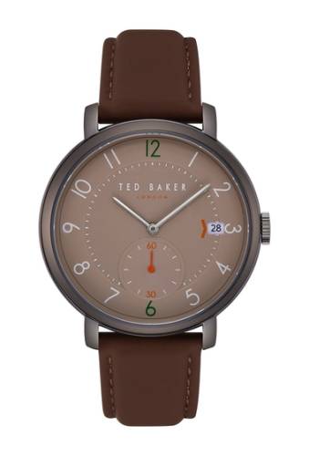 Ceasuri femei Ted Baker London mens leather strap watch mesh strap gift set 43mm no color