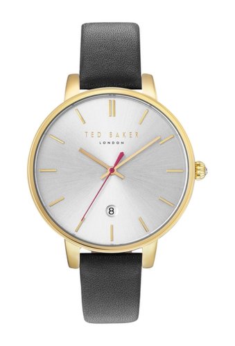 Ceasuri femei ted baker london womens 3 hand leather strap watch 38mm no color