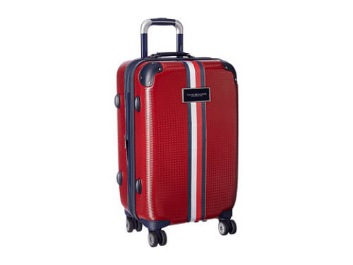 Genti barbati tommy hilfiger basketweave - 21quot upright suitcase red
