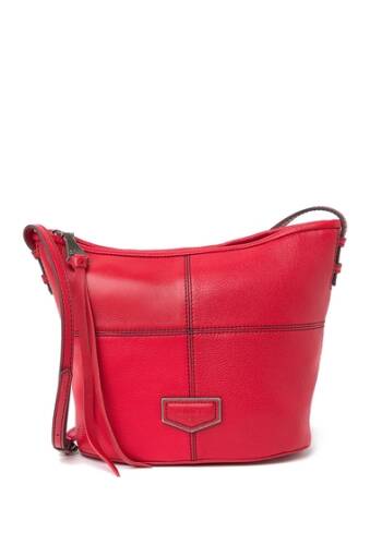 Genti femei aimee kestenberg bk leather crossbody bag cherry red