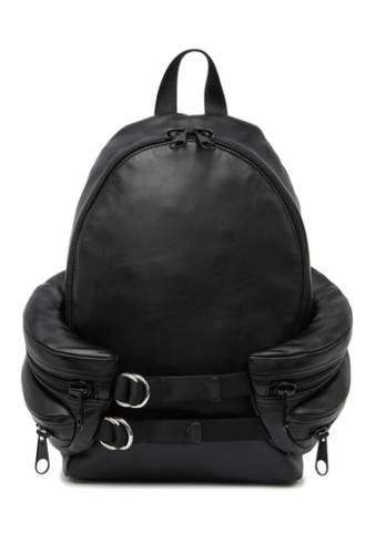 Genti femei alexander wang tourist leather backpack black