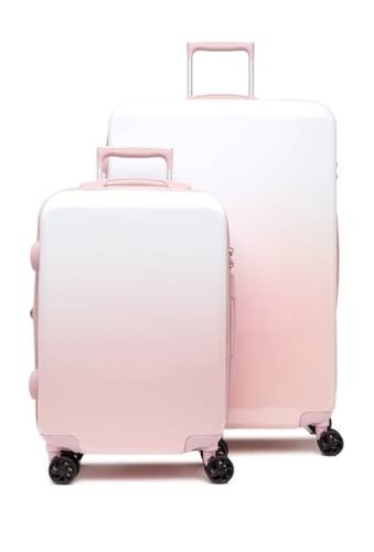 Genti femei calpak luggage brynn 2-piece hardside luggage set pink