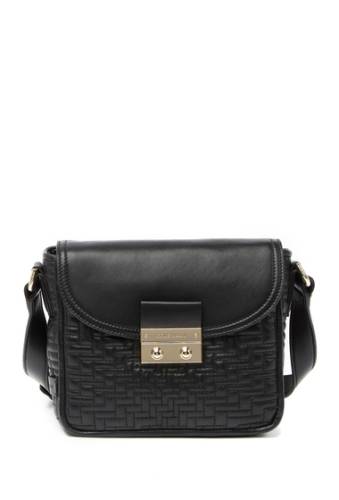 Genti femei cole haan quilted leather crossbody black