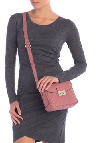 Genti femei cole haan quilted leather crossbody withered rose