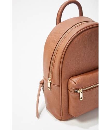 Genti femei forever21 faux leather backpack brown