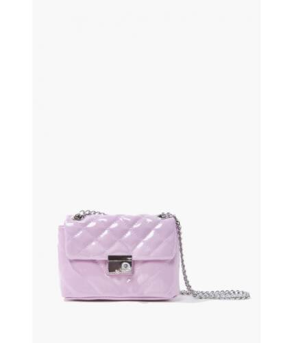 Genti femei forever21 mini quilted crossbody bag lilac