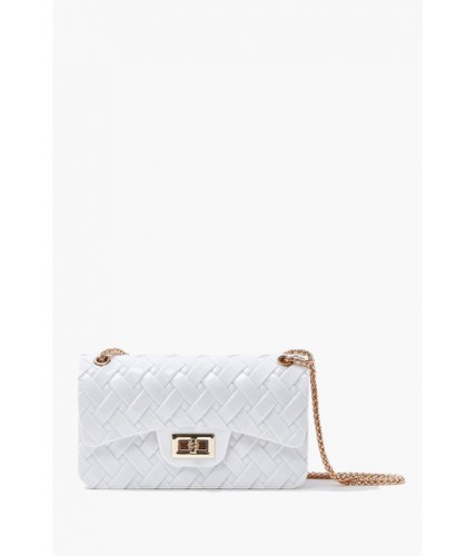 Genti femei forever21 mini quilted crossbody bag white
