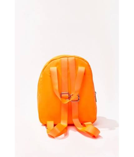 Genti femei forever21 zip top backpack neon orange