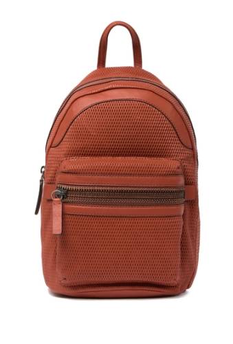 Genti femei frye lena leather perforated backpack spice