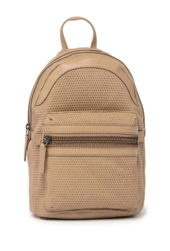 Genti femei frye lena leather perforated backpack taupe