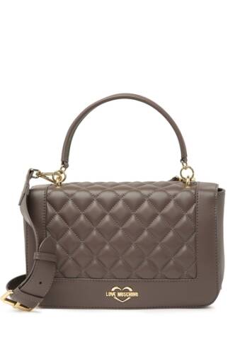 Genti femei love moschino borsa quilted shoulder bag taupe