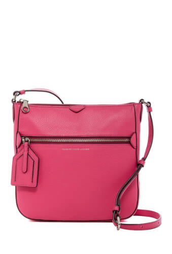 Genti femei marc by marc jacobs leather globetrotter kit calley crossbody begonia