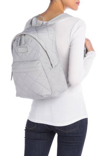 Genti femei marc jacobs quilted nylon school backpack ghost grey