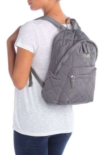 Genti femei marc jacobs quilted nylon school backpack shadey grey