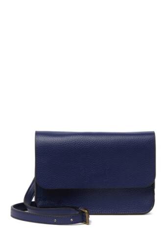 Genti femei melrose and market carrie wos leather crossbody blue surf