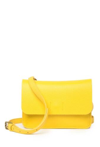 Genti femei melrose and market carrie wos leather crossbody yellow citrus
