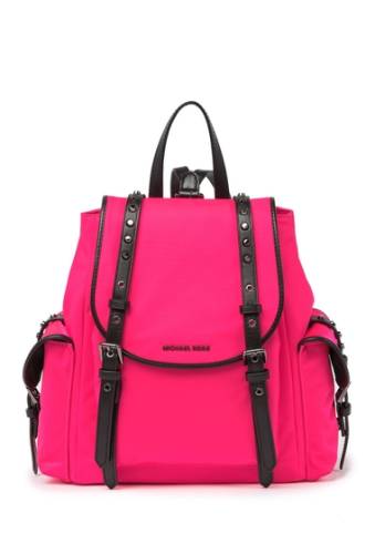 Genti femei michael michael kors leila small nylon flap backpack neon pink