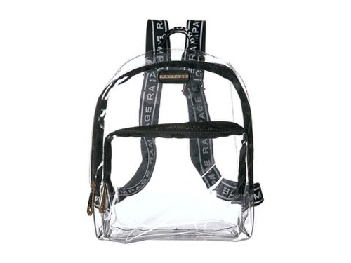 Genti femei rampage clear backpack with drawstring black