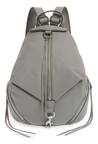 Genti femei rebecca minkoff julian leather backpack grey