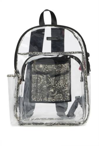 Genti femei sakroots artist circle large transparent backpack clear