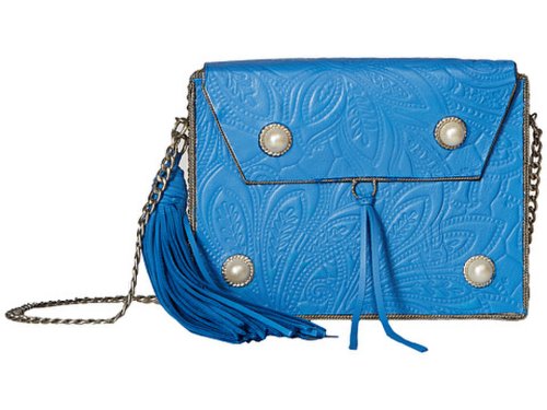 Genti femei sam edelman gianna iron boxed mini handbag blue