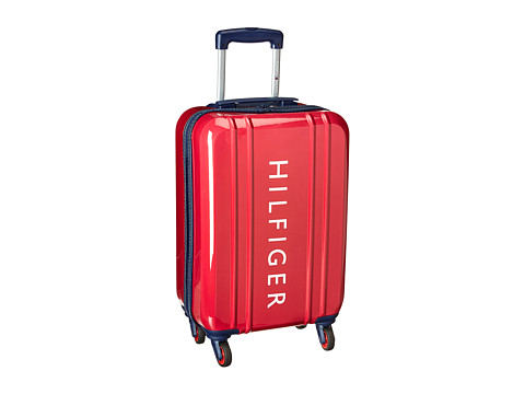 Genti femei tommy hilfiger 21quot maryland hardside upright suitcase red