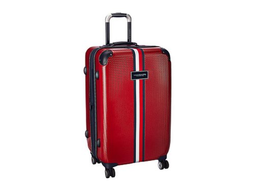 Genti femei tommy hilfiger basketweave - 25quot upright suitcase red