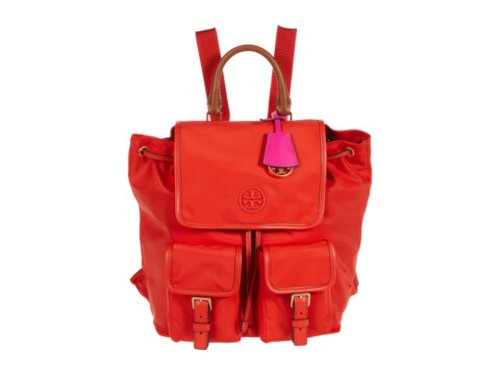 Genti femei tory burch perry nylon flap backpack bright samba