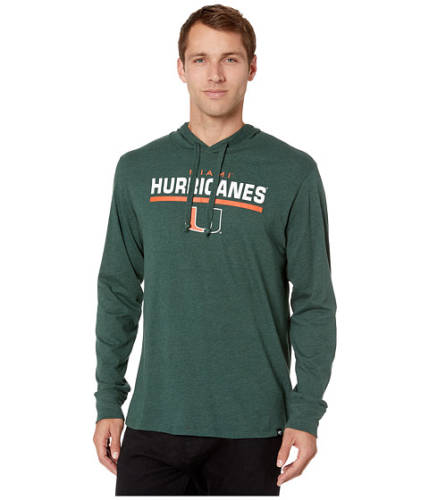 Imbracaminte barbati 47 college miami hurricanes end line club hoodie dark green