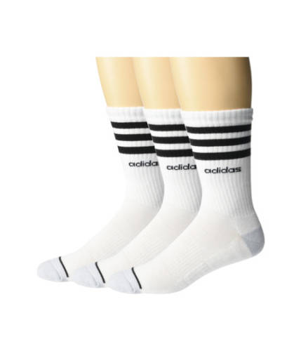 Imbracaminte barbati adidas 3-stripe crew socks 3-pack whitewhiteclear onix marlblack