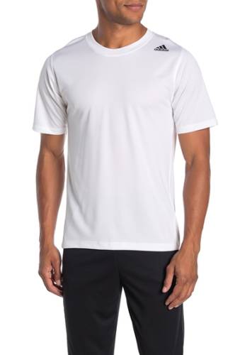 Imbracaminte barbati adidas climalite 3-stripe perforated short sleeve t-shirt white