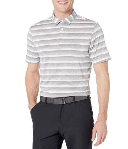 Imbracaminte barbati adidas golf two-color stripe polo grey three