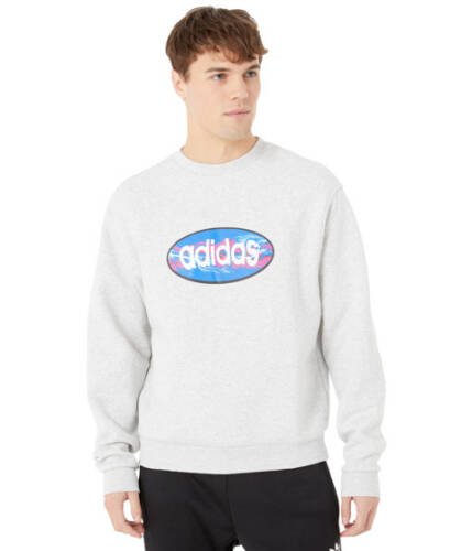 Imbracaminte barbati adidas skateboarding ovalo sweatshirt light grey heather