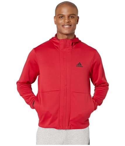 Imbracaminte barbati Adidas team issue full zip hoodie active maroonblack