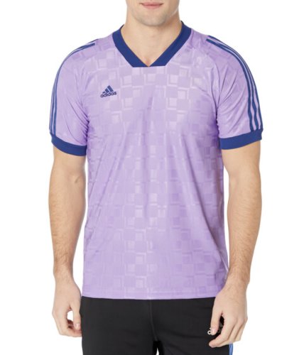 Imbracaminte barbati adidas tiro q1 short sleeve jersey violet fusion