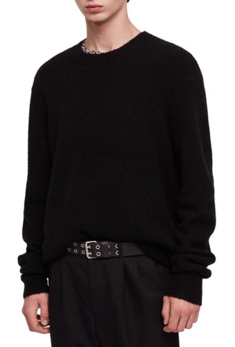 Imbracaminte barbati allsaints hawk oversize wool blend sweater black
