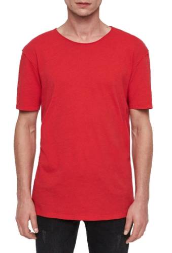Imbracaminte barbati allsaints slim fit crewneck t-shirt red