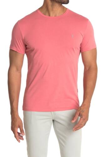 Imbracaminte barbati allsaints tonic crew neck cotton t-shirt sorbet pink