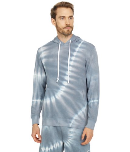 Imbracaminte barbati alternative apparel asher pullover hoodie blue linear tie-dye