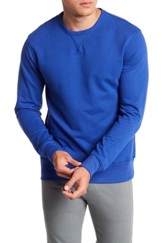 Imbracaminte barbati alternative apparel b-side reversible crew neck sweater royal blue