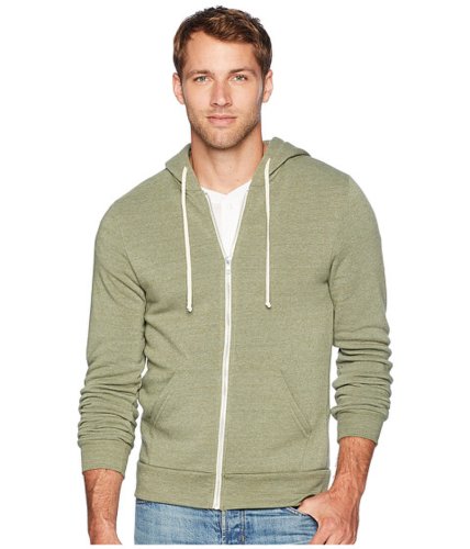Imbracaminte barbati alternative apparel rocky eco-fleece zip hoodie eco true army green