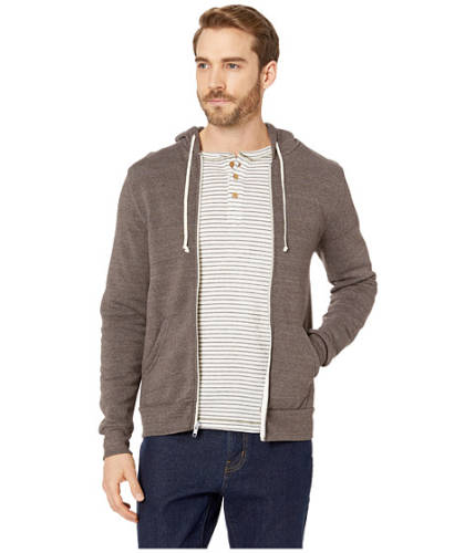 Imbracaminte barbati alternative apparel rocky eco-fleece zip hoodie eco true mocha