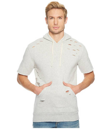 Imbracaminte barbati alternative apparel super distressed baller hoodie eco oatmeal