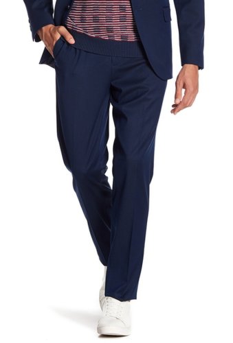 Imbracaminte barbati ben sherman blue birdseye flat front suit separates pants - 30-34 inseam blue