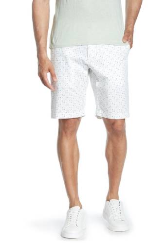 Imbracaminte barbati ben sherman geometric dot cotton shorts off white