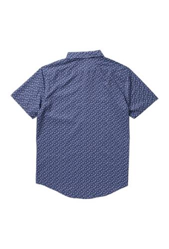 Imbracaminte barbati bermies palm short sleeve shirt blue