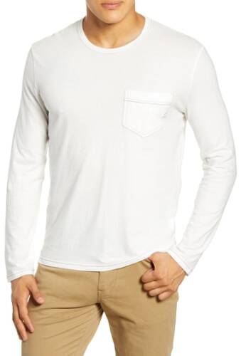Imbracaminte barbati billy reid contrast stitch pocket long sleeve t-shirt natural