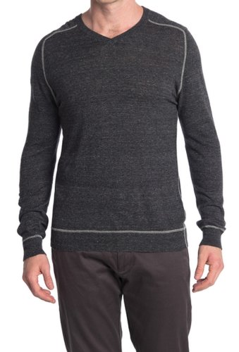 Imbracaminte barbati billy reid contrast stitch v-neck sweater charcoal