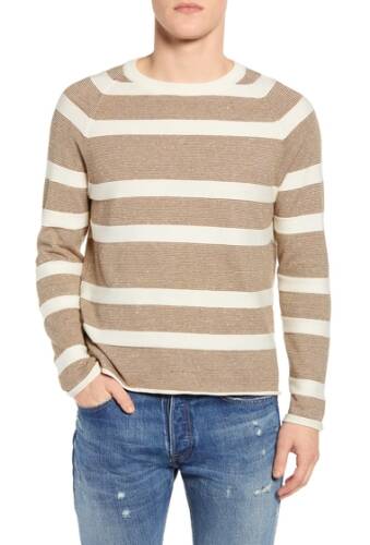 Imbracaminte barbati billy reid striped crew neck raglan sweater natural