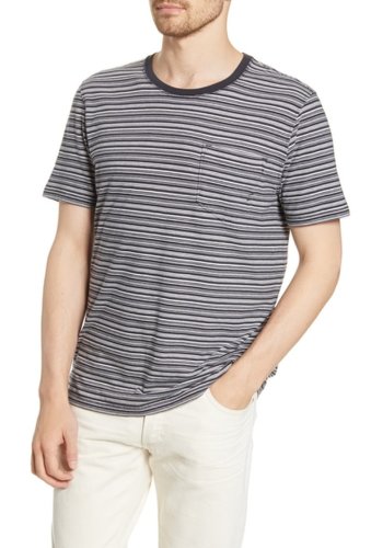 Imbracaminte barbati billy reid striped pocket t-shirt navy